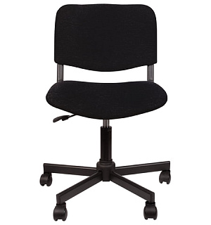Кресло КР09, без подлокотников, черное, КР01.00.09-101-