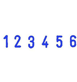 Нумератор мини 6-и раз.высота шрифта 3,8мм S126 (аналог 4836)Colop