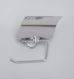 Держатель для туалетной бумаги с крышкой, Accoona A11205, цвет хром