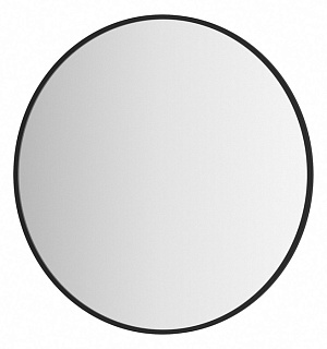 Зеркало Evororm в раме, d=60 см, чёрный цвет