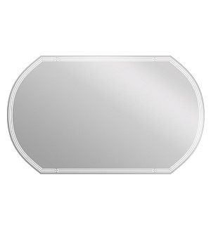 Зеркало Cersanit LED 090 design 100x60 см, с подсветкой, с антизапотеванием, овальное