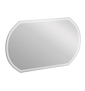 Зеркало Cersanit LED 090 design 100x60 см, с подсветкой, с антизапотеванием, овальное