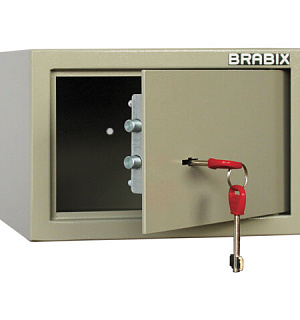 Сейф мебельный BRABIX "D-18m", 180х270х236 мм, 5 кг, ключевой замок, крепление к стене, 291161