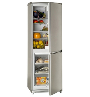 Холодильник "Атлант" 4012-080, двухкамерный, класс А, 320 л, серебристый