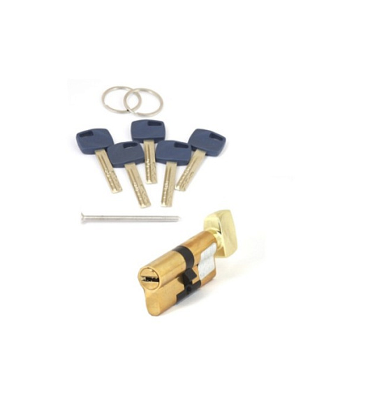 Цилиндровый механизм Apecs Premier XR-70-C15-G, ключ-вертушка, перфорированный, цвет золото