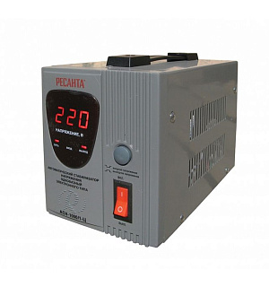 Стабилизатор напряжения Ресанта АСН-1000/1-Ц электронный, однофазный, серый