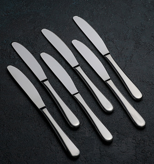 Набор ножей Stella, h=22 см, 6 шт, цвет серебряный
