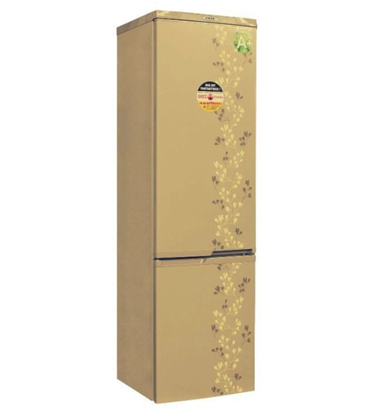 Холодильник DON R-291 ZF, двухкамерный, класс А+, 326 л, золотой цветок