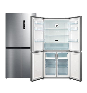 Холодильник "Бирюса" CD 466 I, Side-by-side, класс A, 460 л, серебристый