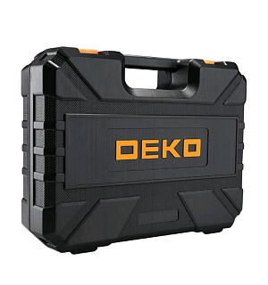 Дрель-шуруповерт DEKO DKCD12FU-Li и набор инструментов DEKO, 12 В, 1 Li-lon, 104 предмета
