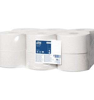 Бумага туалетная Tork "Universal"(T2) 1 слойн., мини-рулон, 200м/рул, белая