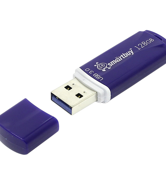 Память Smart Buy "Crown" 128GB, USB 3.0 Flash Drive, синий