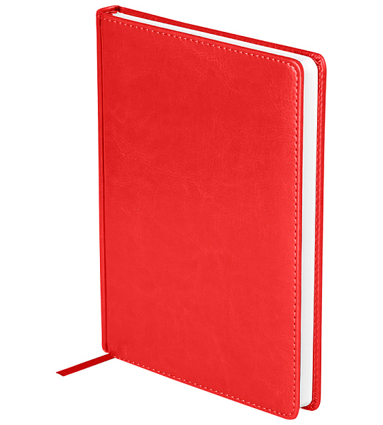 Ежедневник датированный 2023г., A5, 176л., кожзам, OfficeSpace "Nebraska", красный