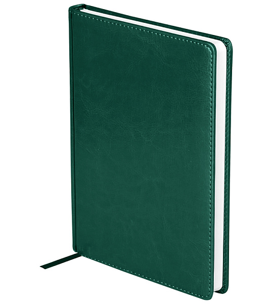 Ежедневник датированный 2023г., A5, 176л., кожзам, OfficeSpace "Nebraska", зеленый