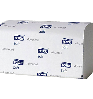 Полотенца бумажные лист. Tork XpressMultifold "Advanced.Soft"(М-сл)(Н2), 2-слойные, 136л/пач, 21,2*34см, белые