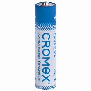Батарейки алкалиновые "мизинчиковые" КОМПЛЕКТ 20шт, CROMEX Alkaline ААА(LR03, 24А) в коробке, 455595