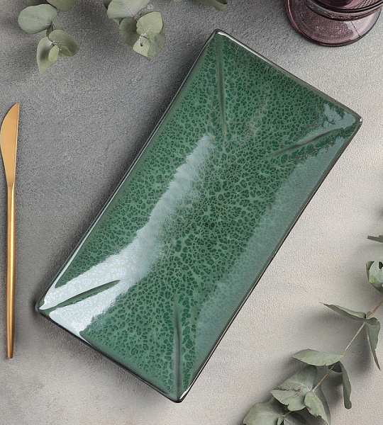 Блюдо для суши Verde notte, 27,5×14 см