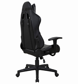 Кресло компьютерное BRABIX "GT Racer GM-100", две подушки, экокожа, черное/серое, 531926