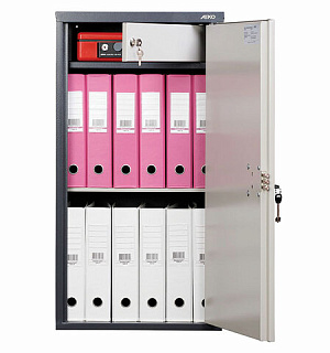 Шкаф металлический для документов AIKO "SL-87Т" ГРАФИТ, 870х460х340 мм, 21 кг, S10799090502