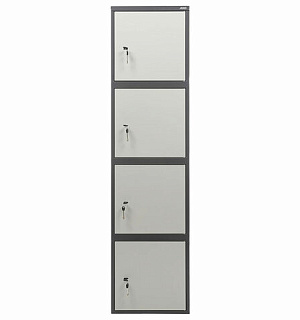 Шкаф металлический для документов AIKO "SL-185/4" ГРАФИТ, 1800х460х340 мм, 37 кг, S10799182502