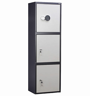 Шкаф металлический для документов AIKO "SL-150/3ТEL" ГРАФИТ, 1490х460х340 мм, 37 кг, S10799153902