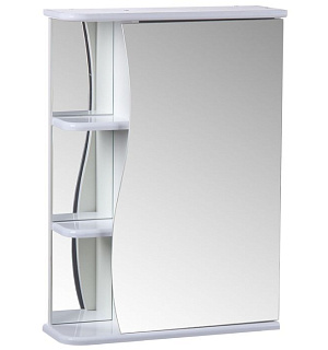Зеркало-шкаф "Тура", с тремя полками, 55 х 15,4 х 70 см
