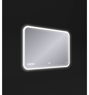 Зеркало Cersanit LED 070 DESIGN PRO, 80 x 60, сенсор, антизапотевание, часы