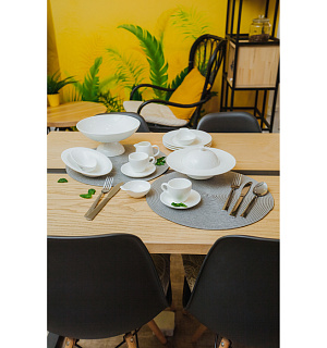 Набор тарелок десертных «Юлия Высоцкая», d=20 см, 6 шт, цвет белый