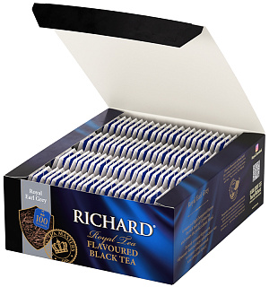 Чай Richard "Royal Earl Grey", черный, 100 пакетиков по 2г