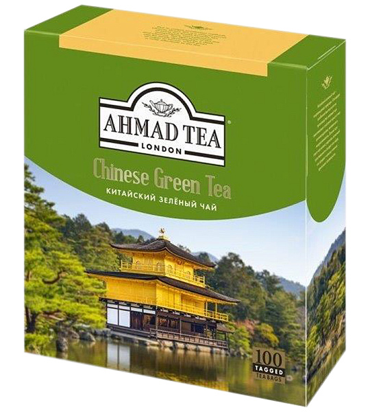 Чай Ahmad Tea "Китайский", зеленый, 100 пакетиков по 1,8г