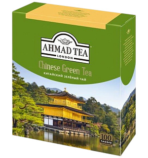 Чай Ahmad Tea "Китайский", зеленый, 100 пакетиков по 1,8г