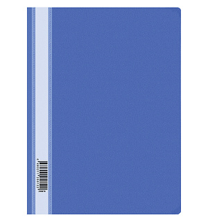Папка-скоросшиватель пластик. OfficeSpace, А4, 120мкм, синяя с прозр. верхом