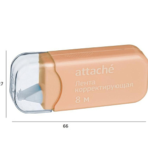 Корректирующая лента Attache Economy 5ммх8м, цвет пастель ассорти, AN
