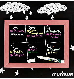 Маркер меловой MunHwa "Chalk Marker" белый, 3мм, спиртовая основа, пакет