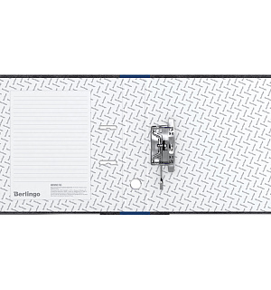 Папка-регистратор Berlingo "Standard", 50мм, мрамор, с карм. на корешке, нижний метал. кант, синяя