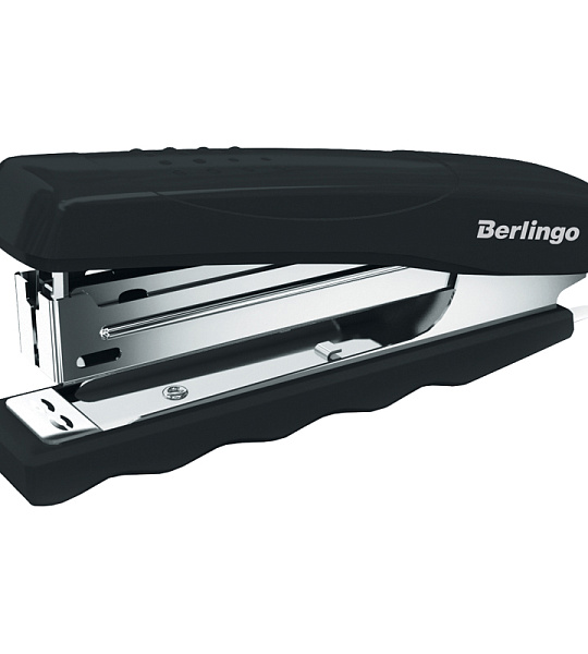 Степлер №10 Berlingo "Comfort" до 16л., пластиковый корпус, черный