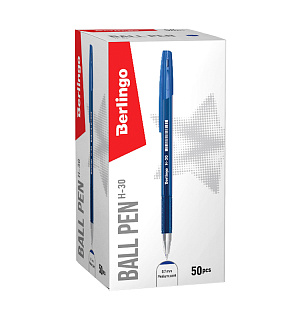 Ручка шариковая Berlingo "H-30" синяя, 0,7мм