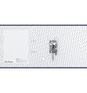 Папка-регистратор Berlingo "Standard", 70мм, бумвинил, с карманом на корешке, синяя