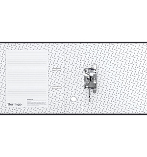 Папка-регистратор Berlingo "Standard", 70мм, бумвинил, с карманом на корешке, черная