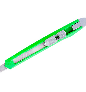 Нож канцелярский 9мм OfficeSpace, с фиксатором, европодвес