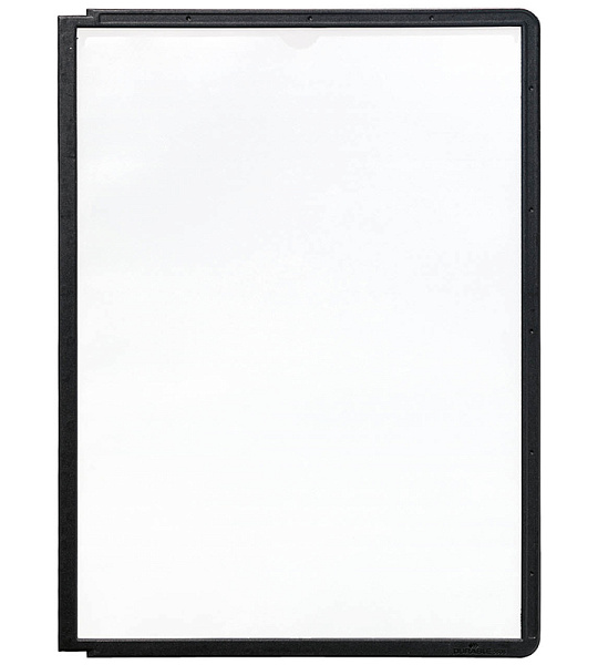 Комплект демо-панелей Durable, А4, 5шт, черная рамка