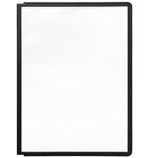 Комплект демо-панелей Durable, А4, 5шт, черная рамка