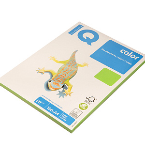 Бумага IQ "Color intensive" А4, 80г/м2, 100л. (ярко-зеленый)