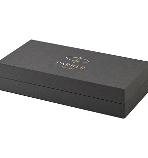 Ручка-роллер Parker "Sonnet Stainless Steel GT" черная, 0,8мм, подарочная упаковка