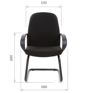 Конференц-кресло Chairman 279 V металл, ткань JP черная