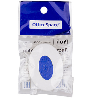 Ластик OfficeSpace "Profi", овальный, термопластичная резина, пластиковый держатель, 42*30*9мм