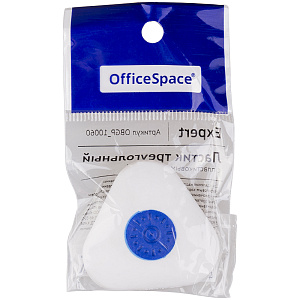 Ластик OfficeSpace "Expert", треугольный, термопластичная резина, пластиковый держатель, 37.5*35*9мм