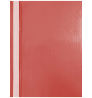 Папка-скоросшиватель пластик. OfficeSpace, А4, 120мкм, красная с прозр. верхом