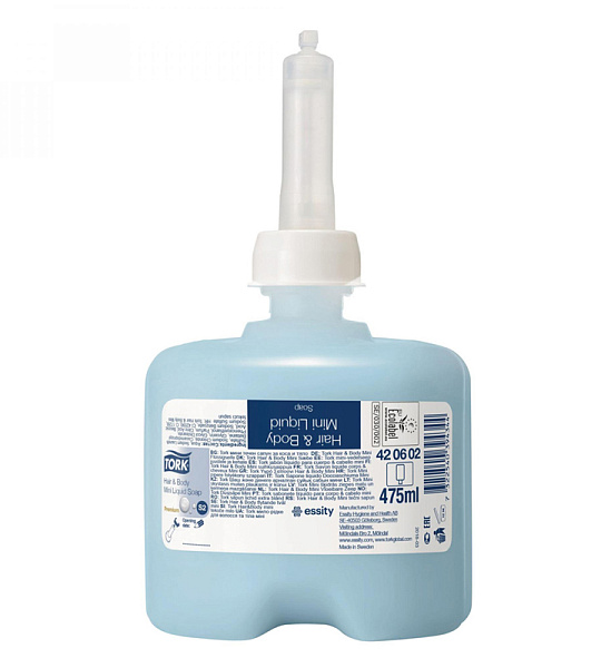 Картридж с жидким мылом-гелем для тела и волос Tork "Premium" (S2), (для кода 153089), 475мл