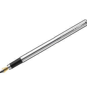 Ручка перьевая Luxor "Cosmic" синяя, 0,8мм, корпус хром